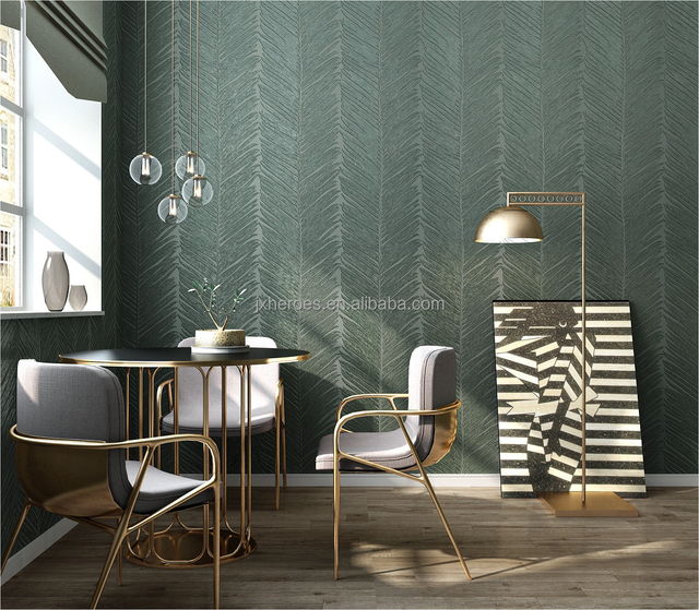 Thai Style Tropical Plant Pattern Living Room Bedroom Background Wall PVC Wallpaper