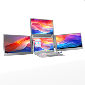 Mới nhất Tri Màn hình 14 inch máy tính xách tay Extender tăng gấp bốn lần màn hình OEM/ODM IPS Bảng điều chỉnh gấp màn hình di động cho doanh nghiệp - Product Image 1