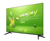 Smart TV LED UHD 4K sans cadre populaire de 50 pouces Android 12 2G + 16G avec fonction numérique DTV Air Cast WIFI LAN BT