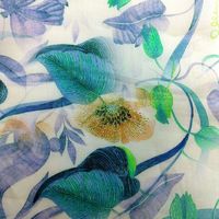 Nouvel arrivage de tissu tissé en lin ramie multicolore à motifs de fleurs 100% pur écologique et respirant pour les vêtements de nuit unis pour femmes