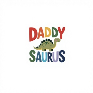 DADDY SAURUS Y2K Camiseta corta de moda para mujer con estampado de punto y corte ajustado - Product Image 1