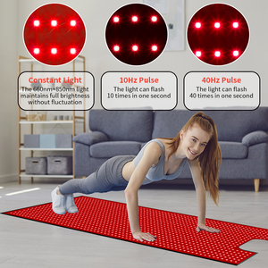 Tappetino per Terapia a Luce Rossa 660nm 850nm 270W, Coperta a LED Infrarossi per Tutto il Corpo, Sollievo dal Dolore, per Uso Domestico, Bellezza e Cura Personale - Product Image 2