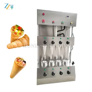 Intelligent Control Ice Cream Cone Maker / Pizza Cone Maker Oven / Pizza Cone Moulding Machine