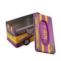 Nouvelle boîte à biscuits professionnelle en fer blanc de qualité alimentaire, en forme de voiture, pour bonbons et snacks