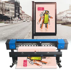 Best price Digital printer 6ft inkjet printer 1.8m large format plotter eco solvent printer for flex banner printing