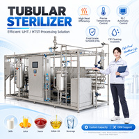 Sterilisator Tabung Jam untuk Saus Tomat 500L 1000L 2000L