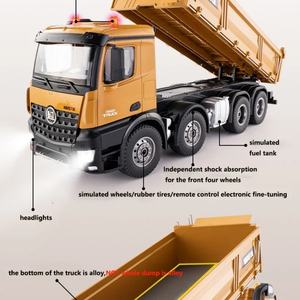 รถบรรทุกของเล่นบังคับวิทยุรุ่น SJY-1536 รถดั๊มพ์บรรทุกของเล่นบังคับวิทยุ รถก่อสร้างวิศวกรรม ขนาด 1/14 - Product Image 4