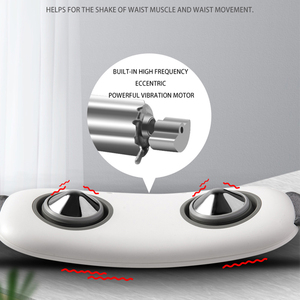 Hezheng Abnehmen des unteren Rückens tütze Taillen <span class=keywords><strong>massage</strong></span> gürtel Factory Vibration Shiatsu Heat Body Fat Burning - Product Image 4