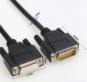 Câble D-SUB personnalisé DB9 DB15 DB25 DB50 Câble RS232 pour machines