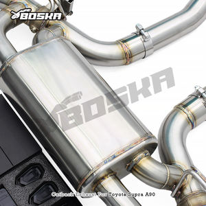 Tubo de Escape Automotriz de 1.5MM para Toyota <span class=keywords><strong>Supra</strong></span> GR A90/A91 MK4/MK5 3.0T 2020-2023, Silenciador Catback Deportivo con Válvulas y Puntas Cromadas - Product Image 4