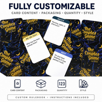 Jeux de cartes personnalisés pour couples, soirée amusante pour 2+ joueurs, cartes de réflexion créative, instructions incluses