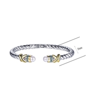 Kirin 925 Sterling Silver Twisted Bracelets Hommes Femmes Bracelet En Argent Sterling Vintage Punk Rock Style Brassard Homme Manchette Bracelet