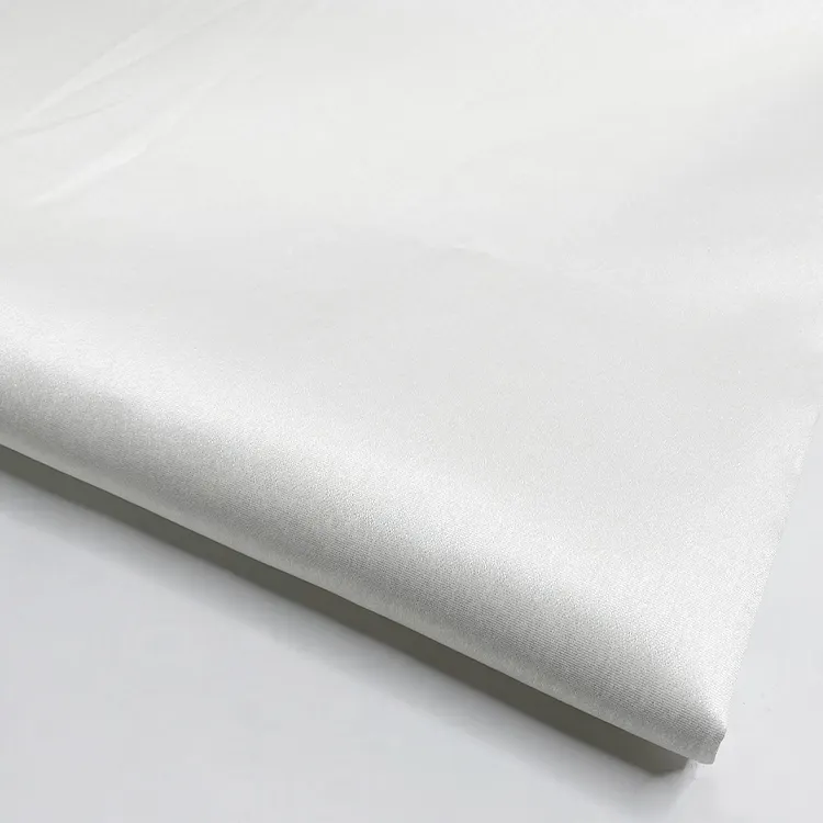 Ernte gewebtes Polyester gewebe Polyester Organza Plus High Density Solid Sheen Pongee Stoff Polyester g/m² Satin