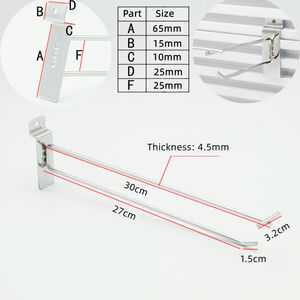 Placa de acero al carbono chapada con gancho de doble línea y etiqueta de precio - Product Image 5