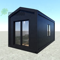 Nouvelle conception de maisons modulaires isolées de haute qualité, maisons préfabriquées miniatures détachables avec toit incliné imperméable