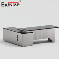 Ensemble de mobilier de bureau Ekintop, fabriqué en Chine, bureau ergonomique, bureau et chaise de direction modernes, table de bureau