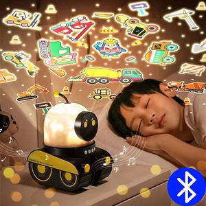 Lampe de projection, veilleuse créative, lumière d'ambiance amusante, diaporama, cadeau d'anniversaire, stéréo Bluetooth pour enfants - Product Image 2