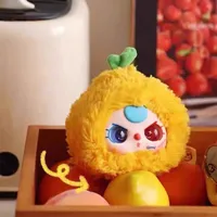 Mignonne poupée en peluche unisexe pour bébé, série trois fruits, boîte mystère en PVC, avec thème animal Cinnamoroll, échelle 1/12, emballage d'origine pour