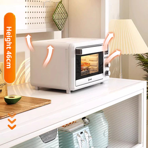 <span class=keywords><strong>Armoire</strong></span> de rangement pour vaisselle de grande taille, durable, 100 cm de long, 6 niveaux, en métal robuste, supporte facilement 200 kg pour une utilisation en cuisine - Product Image 5