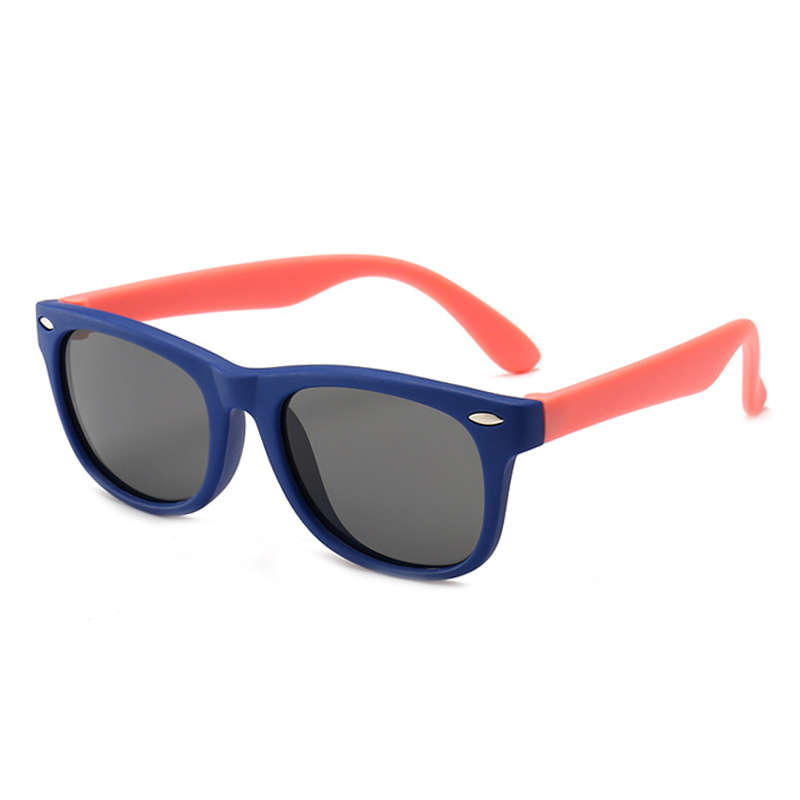 C21-Dark blue light red frame/black lens
