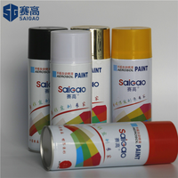 SAIGAO Échantillon Gratuit Avec Forte Adhérence Aérosol Peinture En Aérosol En Gros 450ML Noir Blanc Gris Rouge Couleur Graffiti Peinture En Aérosol