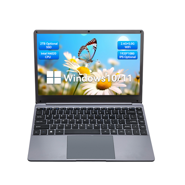 14 Inch HD Win 11 Laptop Notebook Integrated Graphics Card OEM CPU N4020 4-Core 2.8Ghz 6GB DDR4 M.2 SSD New Computer