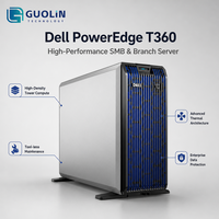 Serveur Tour Rackable Dell PowerEdge T360 4.5U en Gros, Serveur Professionnel Évolutif avec Intel Xeon E-2400, DDR5 et 8 Baies Hot Plug