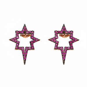 Pole Star-pendientes de plata de ley turca hechos a mano para mujer, joyería - Product Image 2