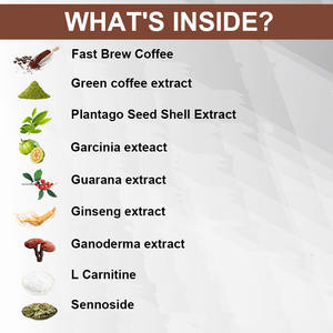 Café minceur détoxifiant, contrôle du brûlage des graisses, stimule le métabolisme, nettoie, détoxifie, café pour un ventre plat, complément alimentaire à base de plantes - Product Image 4