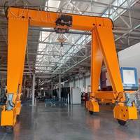 Grues portiques mobiles à pneus en caoutchouc YUFEI, capacité 20T, grue portique mobile pour conteneurs avec pneus en caoutchouc