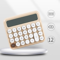 Calculatrice scientifique électronique à 12 chiffres, grand écran LCD, alimentée par énergie solaire, piles AAA, touches colorées pour des calculs complets