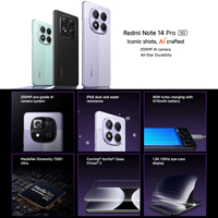 Pour Smartphone 5G Redmi Note 14 Pro AI MTK Strength7300 - Écran AMOLED CrystalRes Ultra 6,67 Pouces 5110 mAh Charge 45 W BT5.4 NFC