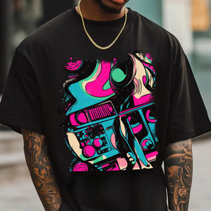 Camiseta con Logotipo Personalizado Serigrafiado para Hombre, Algodón Premium, Ropa Promocional de Marca, Fábrica de Camisetas para Hombre - Product Image 1