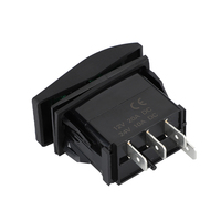 Interrupteur à bascule double LED étanche 12V pour éclairage de véhicule ON-OFF-ON, adapté aux voitures, bateaux, navires, camping-cars