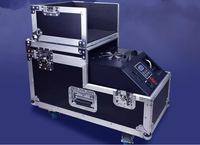 Machine à brouillard à double tube 2000W avec flight case, options double, pour mariages et spectacles, incluant liquide pour brouillard bas, fabriquée en Chine