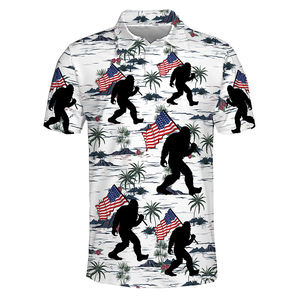 Polo de golf personalizado gratis, logotipo impreso, secado rápido, sublimación de poliéster, Polo corto de golf para hombre - Product Image 4