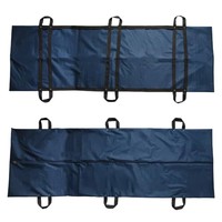 Sac de transport pour cercueil en PVC étanche, pour enterrement, transport funéraire ou hospitalier, avec 4 poignées, fermeture éclair centrale, noir (150x60cm)