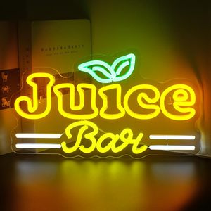 Succo Bar connettività USB LED insegna al Neon per Bar Juice Shop festa casa e camera da letto arredamento disponibile per la parete della stanza e la luce al Neon - Product Image 6