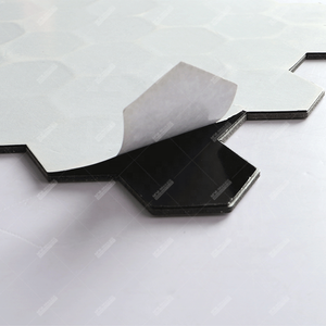 4Mm Dày Có Thể Tháo Rời Hexagon SPC Peel Và Stick Vinyl Gạch Đá Cẩm Thạch Tường <span class=keywords><strong>Mosaic</strong></span> Sticker Cho Nhà Bếp Splashback Phòng Tắm Khách Sạn Cafe - Product Image 4