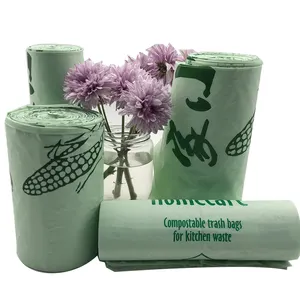 Fregadero de cocina para el hogar, bolsas de basura biodegradables orgánicas a prueba de fugas, para residuos, un rollo