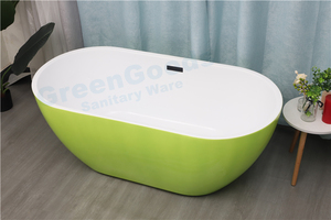 <span class=keywords><strong>Baignoire</strong></span> ovale en acrylique à poser sur pieds, certificat Iso Ce, Style moderne et élégant, pour salle de bains - Product Image 5