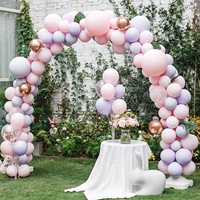 2 Set Table Centre de Table Ballons Stand Kit Rose Or Latex Confetti ballons pour Anniversaire Femme Fille Anniversaire Table Fête Dec