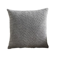 Taie d'oreiller rectangulaire en velours Ultra doux de style nordique Couleur unie Coussin de tête de lit pour maison ou hôtel Techniques tissées
