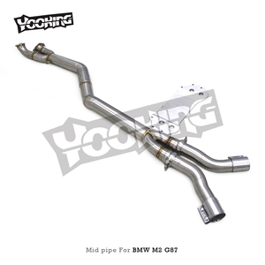 Tuyau intermédiaire en acier inoxydable OBM 304 pour BMW <span class=keywords><strong>M2</strong></span> G87 3.0T 2023 tuyaux d'échappement de course système d'échappement de voiture tuyaux de 3.5 pouces usine directe - Product Image 2