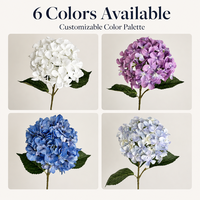 Bunga Hydrangea 3D Print Real Touch Multi Warna, Grosir untuk Dekorasi Pernikahan, Bunga Artifisial untuk Dekorasi Rumah dan Hotel, Rangkaian Bunga