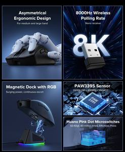 Chuột chơi game không dây <span class=keywords><strong>DELUX</strong></span> M900 PRO chính hãng, cảm biến PAW3395, 26000DPI, RGB, đế sạc từ tính, nhẹ, thiết kế công thái học - Product Image 5