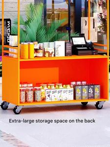 <span class=keywords><strong>Chariot</strong></span> alimentaire robuste en acier pour événements commerciaux, stands promotionnels, centres commerciaux et marchés de parcs - Product Image 6
