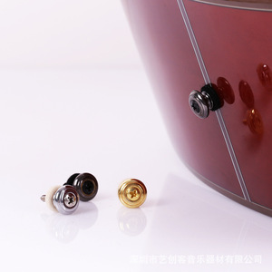 Cerradura de correa para guitarra, de latón pulido, duradera, para guitarra acústica - Product Image 3
