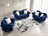 Ensemble de canapés en velours de luxe moderne, canapé deux places, canapé trois places, fauteuil individuel pour salon, différentes options de couleurs, design capitonné