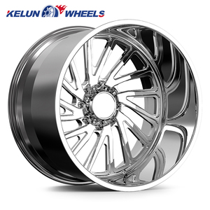 Vente flash - Jantes tout-terrain haute brillance forgées GMC 6061-T6 4x4 - Roue forgée tout-terrain 24x14 - Product Image 4